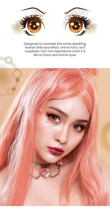 Princess Pinky Lunar Earth Brown, cosplay lenses yearly