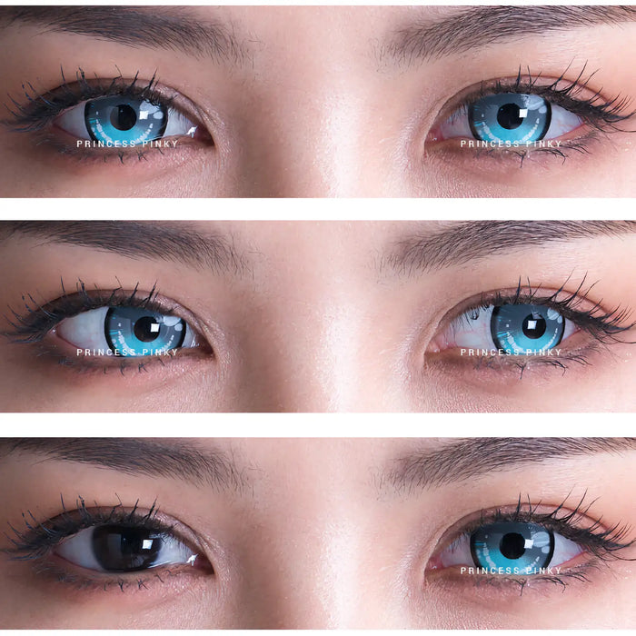 Princess Pinky Obsidian Grey contact lenses (yearly)