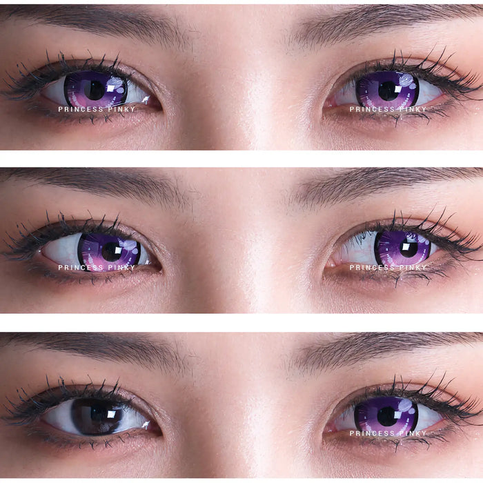 Princess Pinky Obsidian Violet contact lenses (yearly)