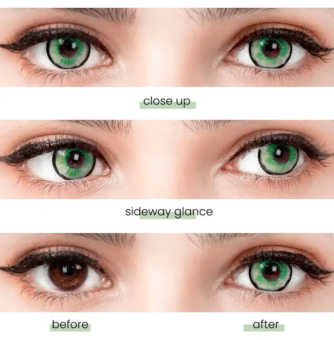 Princess Pinky Cyberdoll Green coloured contact lenses