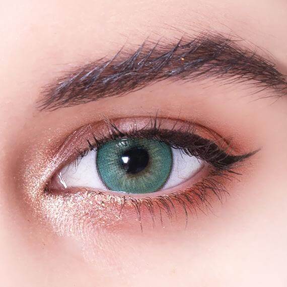 Princess Pinky Elementia Emerald coloured contact lenses