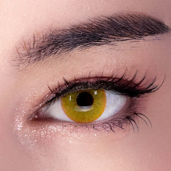 Princess Pinky Persona Yellow coloured contact lenses (yearly)