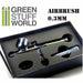 Dual action GSW airbrush 0.3mm in it's styrofoam package.