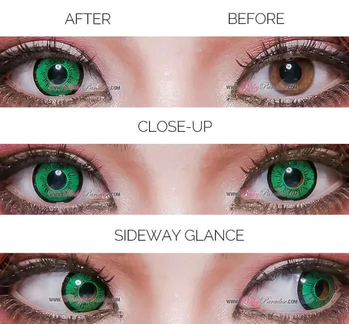 EOS Dolly Eye Green, colored lenses