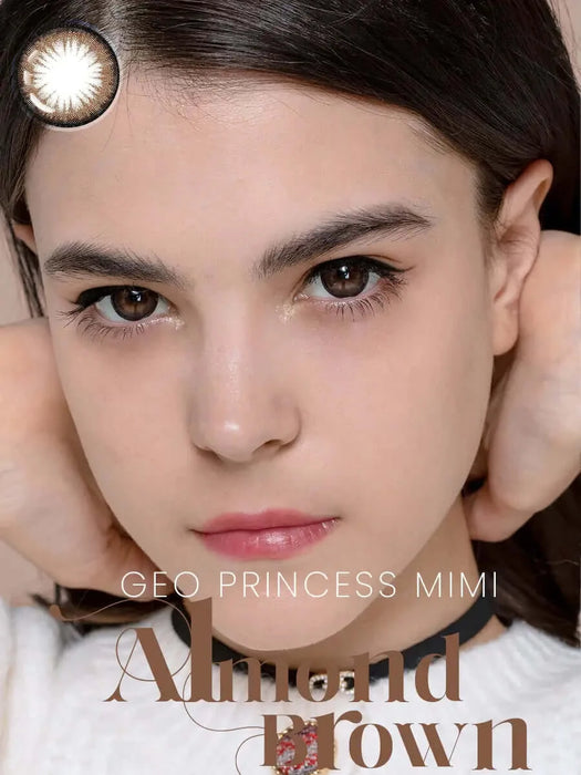 Geo Princess Mimi Almond Brown (Bambi Series), colored lenses