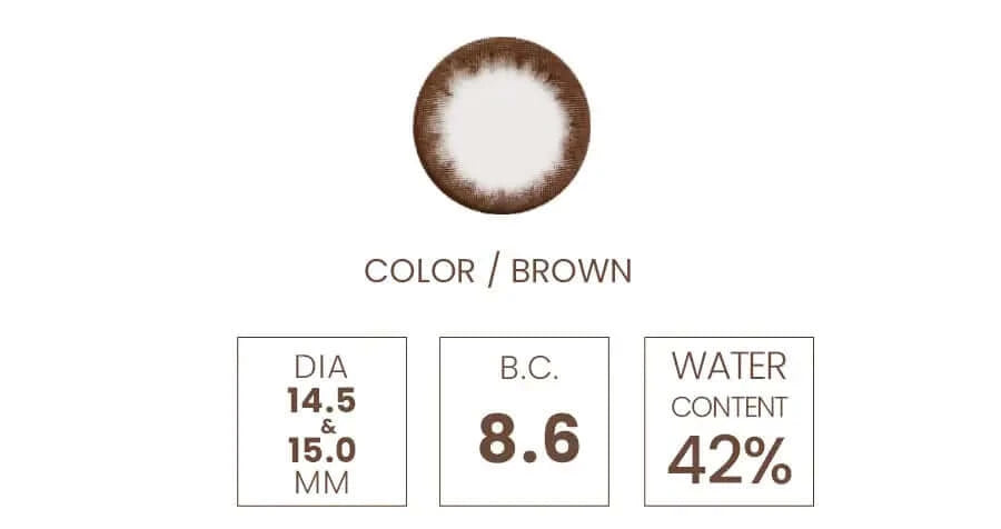 Wassen Barbie Circle Brown, colored lenses