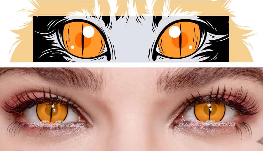 Princess Pinky Devilish Demon Eye Orange, crazy-lenses