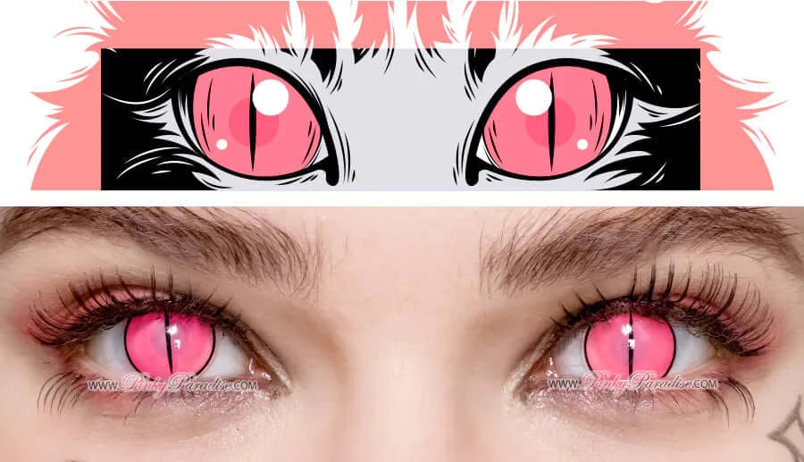 Princess Pinky Devilish Demon Eye Pink, crazy lenses