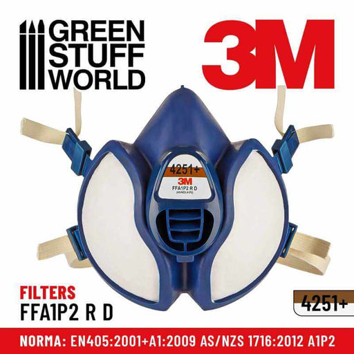 3m respitory mask. Filter FFA1P2 R D, Norma: EN405:2001+A1:2009 AS/NZS 1716:2012 A1P2, 4251+