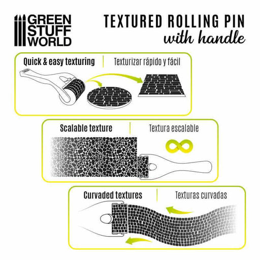 A step-by-step-guide how to userolling pin with handle, cobblestone.